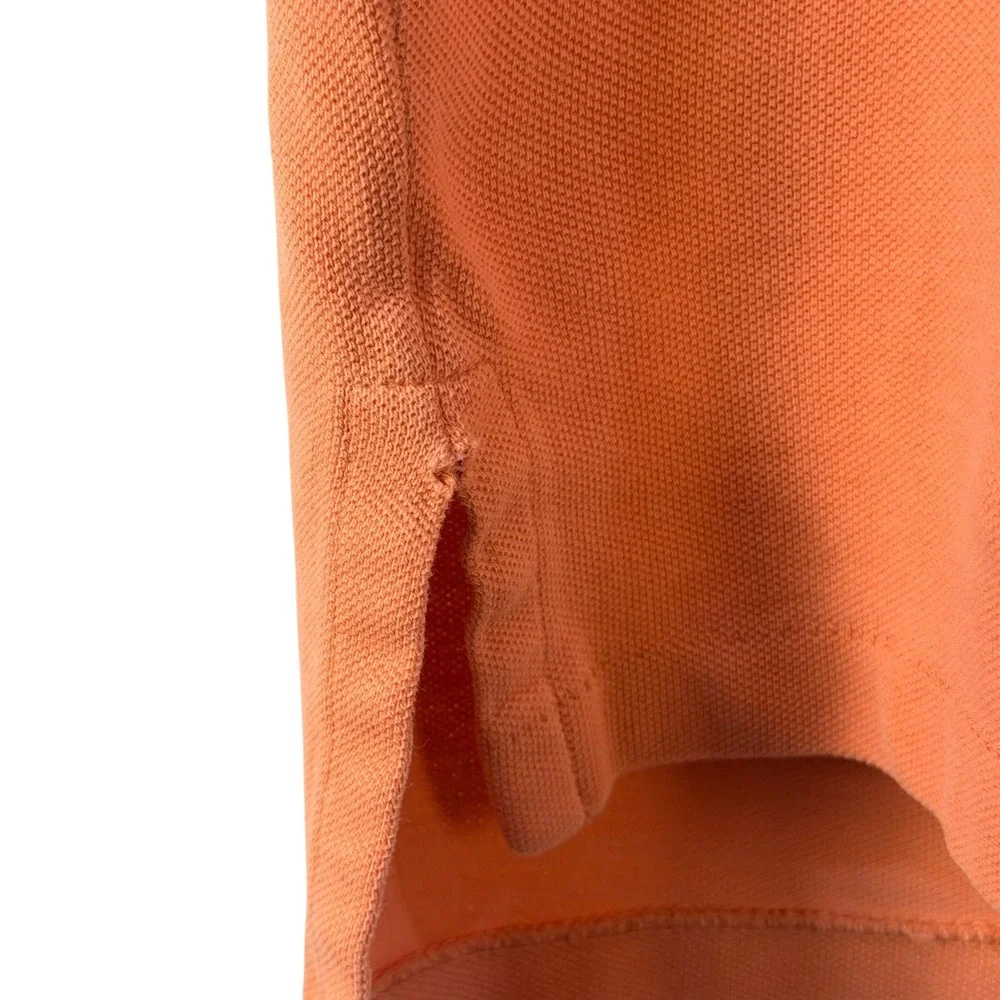Polo Ralph Lauren Polo Shirt Mens L Orange Peach Classic Pique Cotton Golf Pony